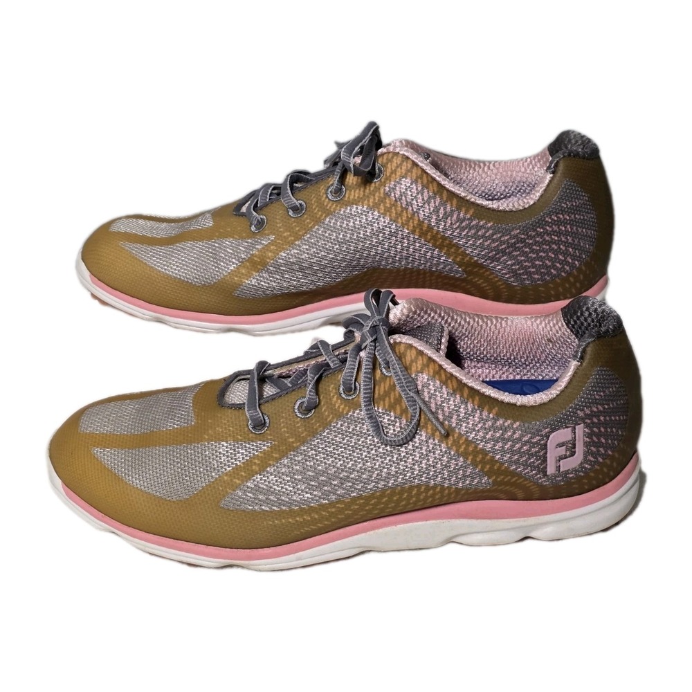 FOOTJOY FJ Womens‎ Size 8MGolf Shoes EmPower 98000 Pink Gray Spikeless